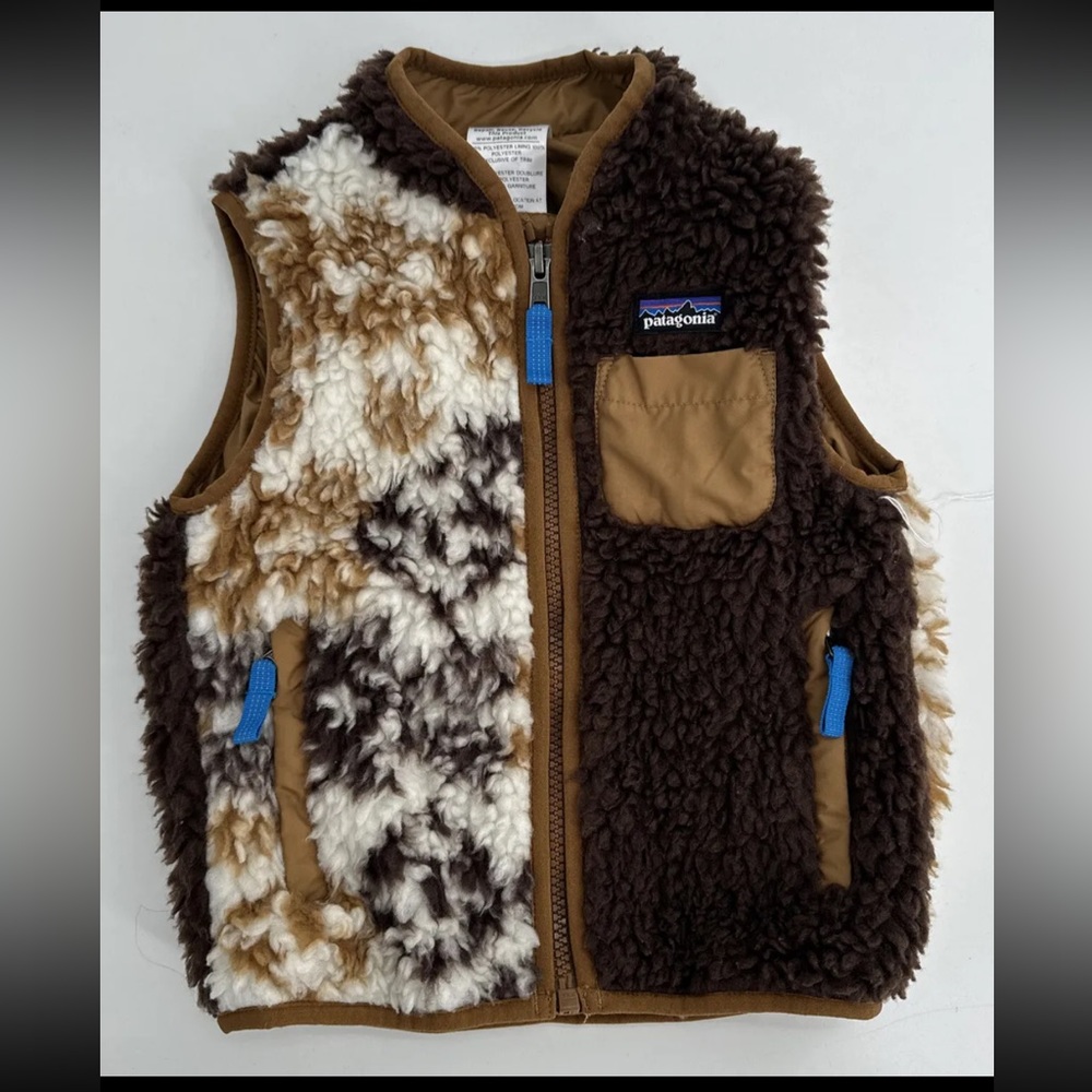 Rare! Patagonia Retro-X Toddler size 2T Deep Pile Fleece Vest